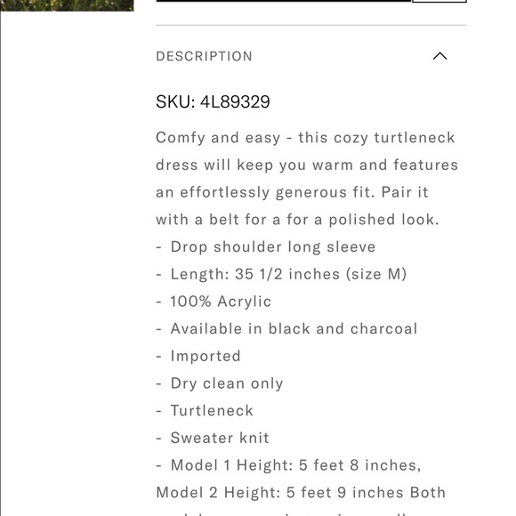 Karen Kane NWT TURTLENECK SWEATER DRESS - Picture 7 of 9